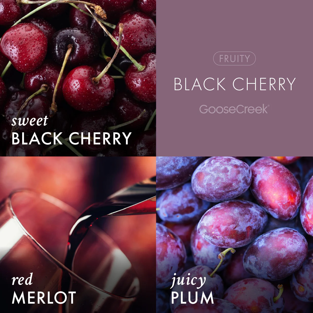 Black Cherry 3-Wick Candle - Image 2