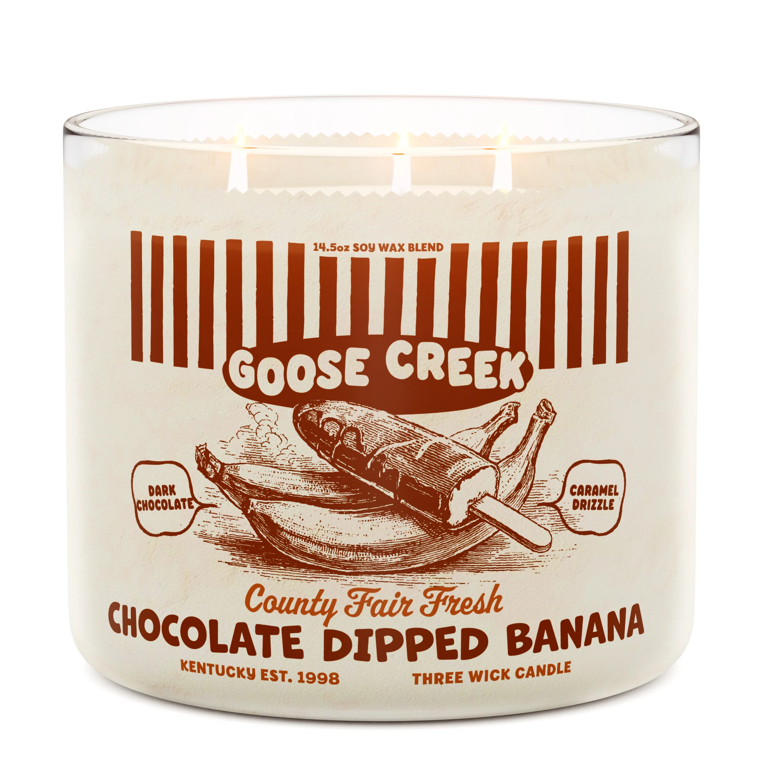 Chocolate Dipped Banana 3-Wick Candle