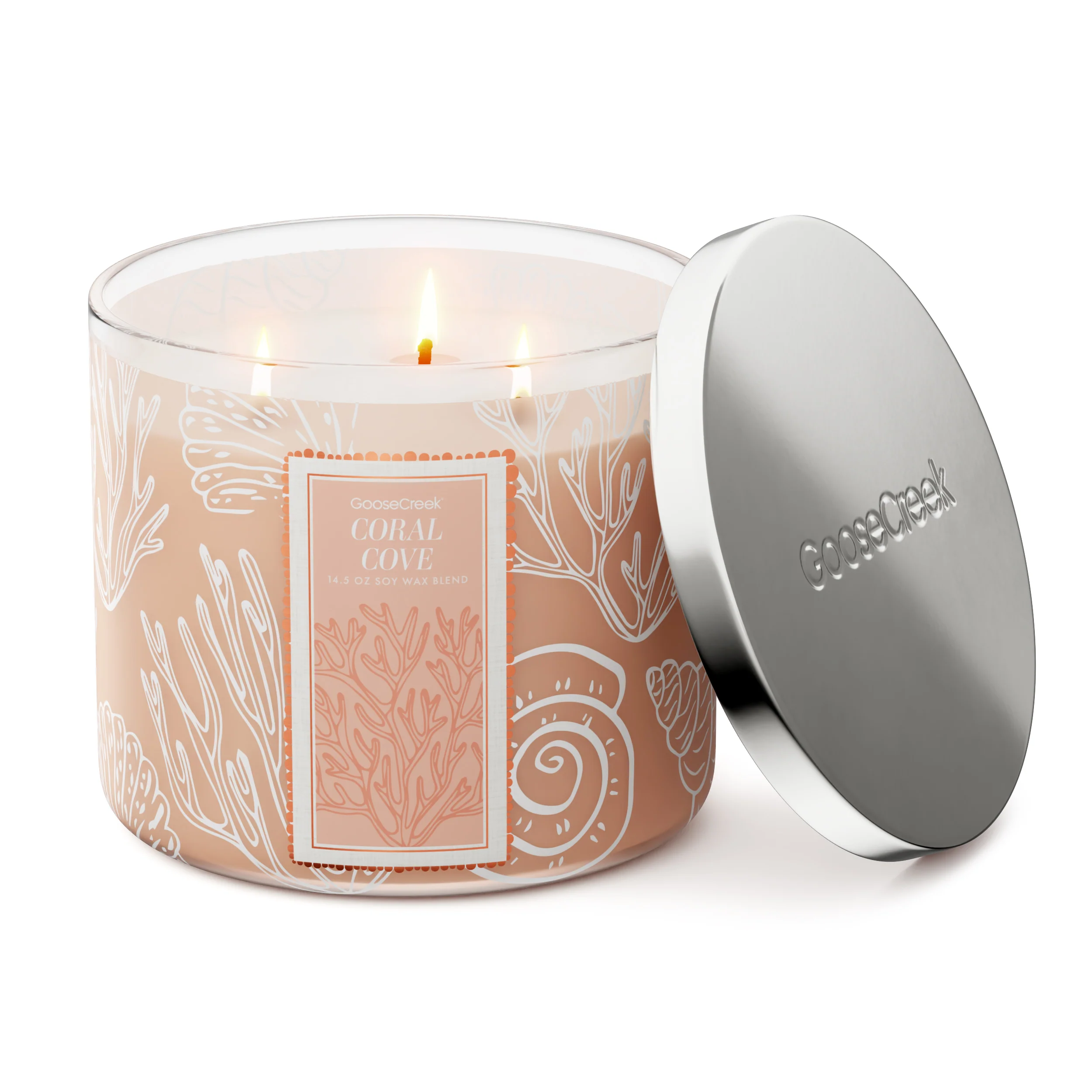 Coral Cove 3-Wick Candle - Image 3