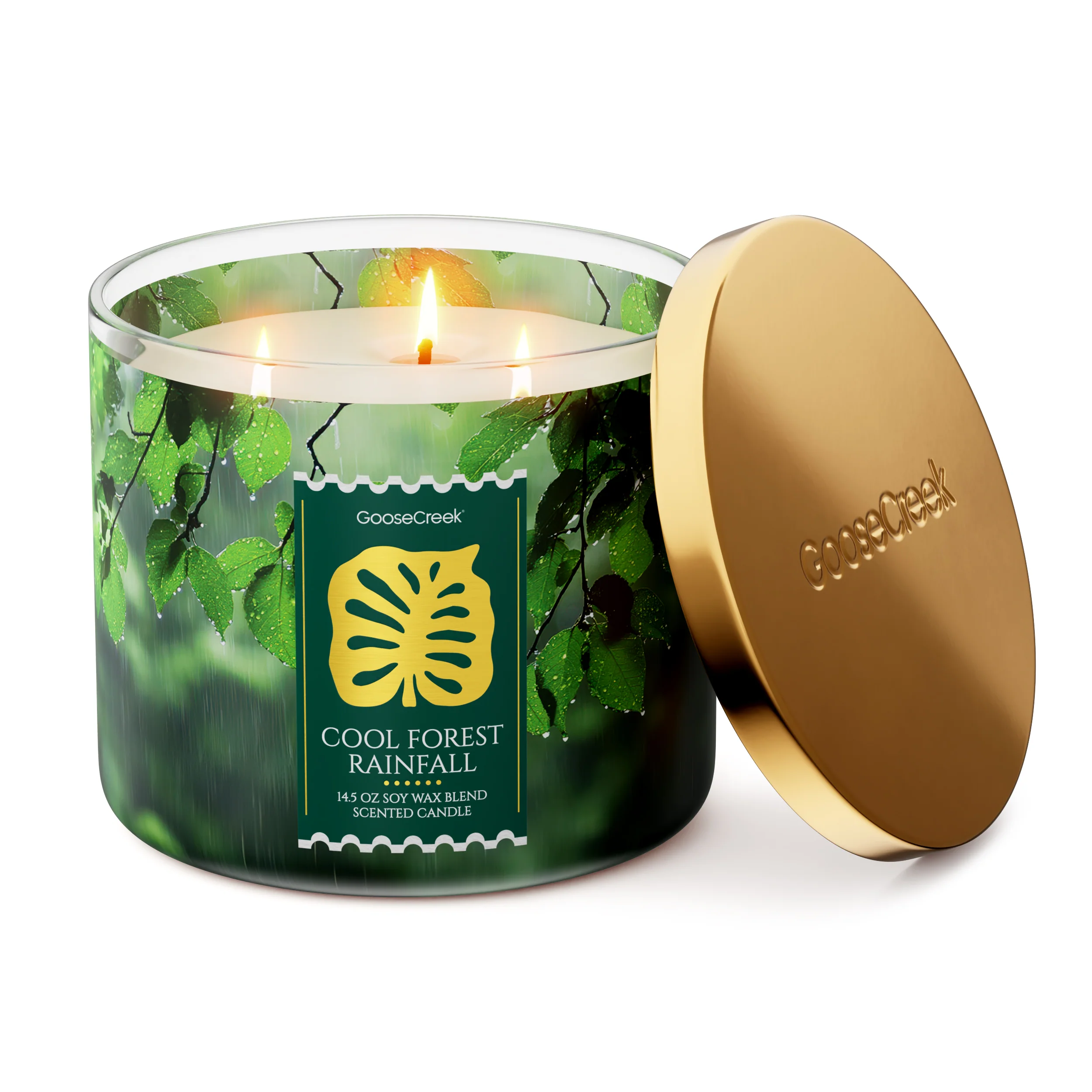 Cool Forest Rainfall 3-Wick Candle - Image 3