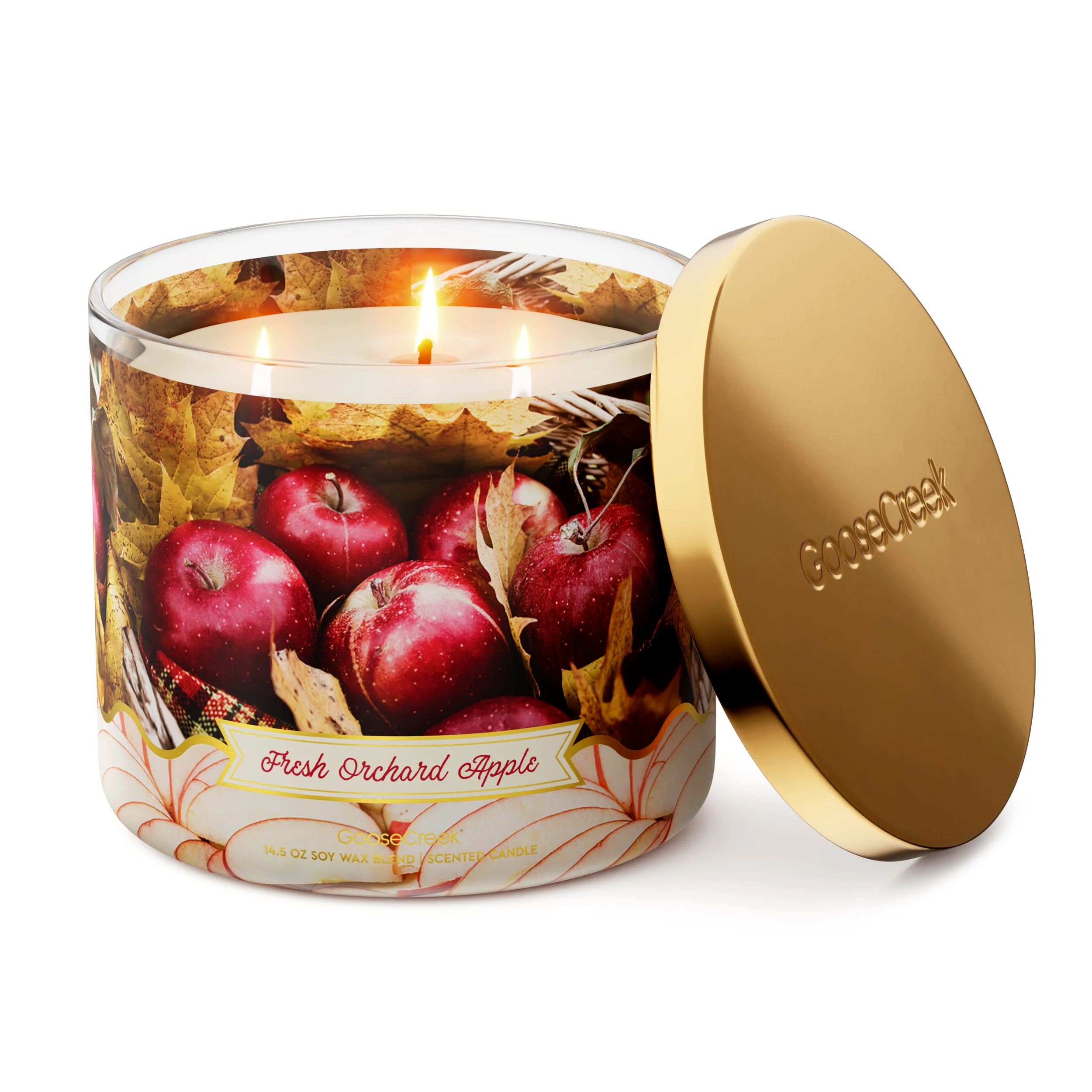 Fresh Orchard Apple 3-Wick Candle - Image 3