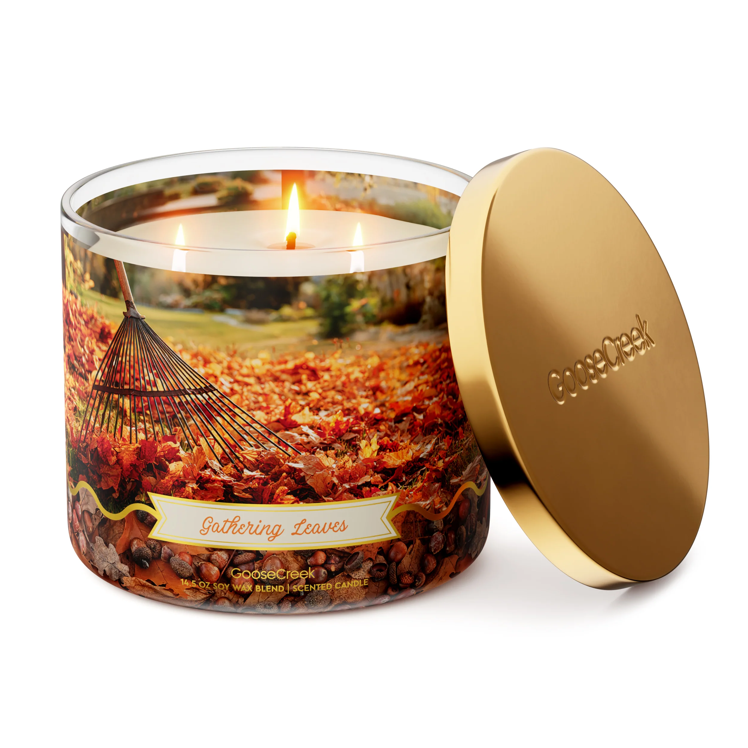 Gathering Leaves 3-Wick Candle - Image 3