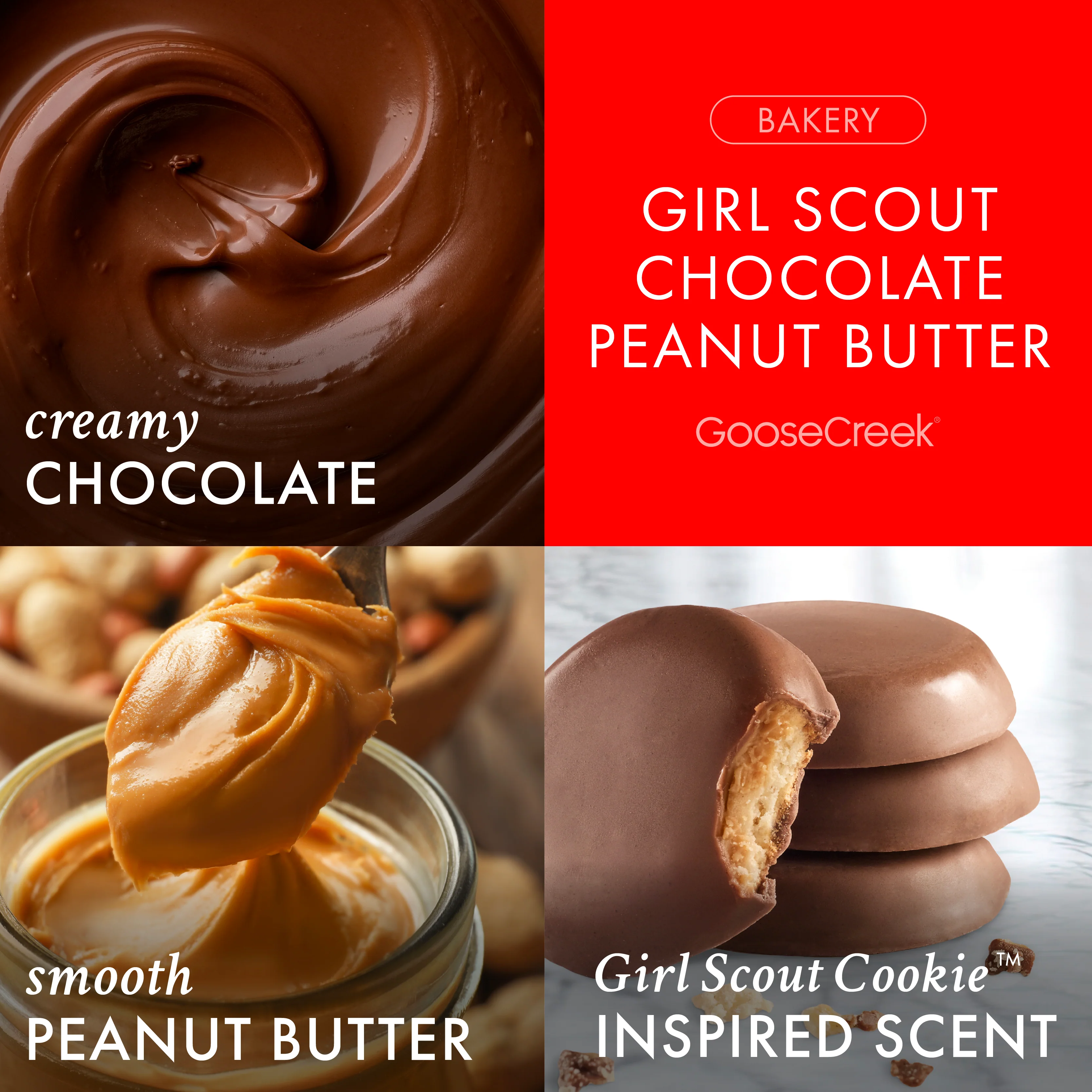 Girl Scout Chocolate Peanut Butter 3-Wick Candle - Image 2