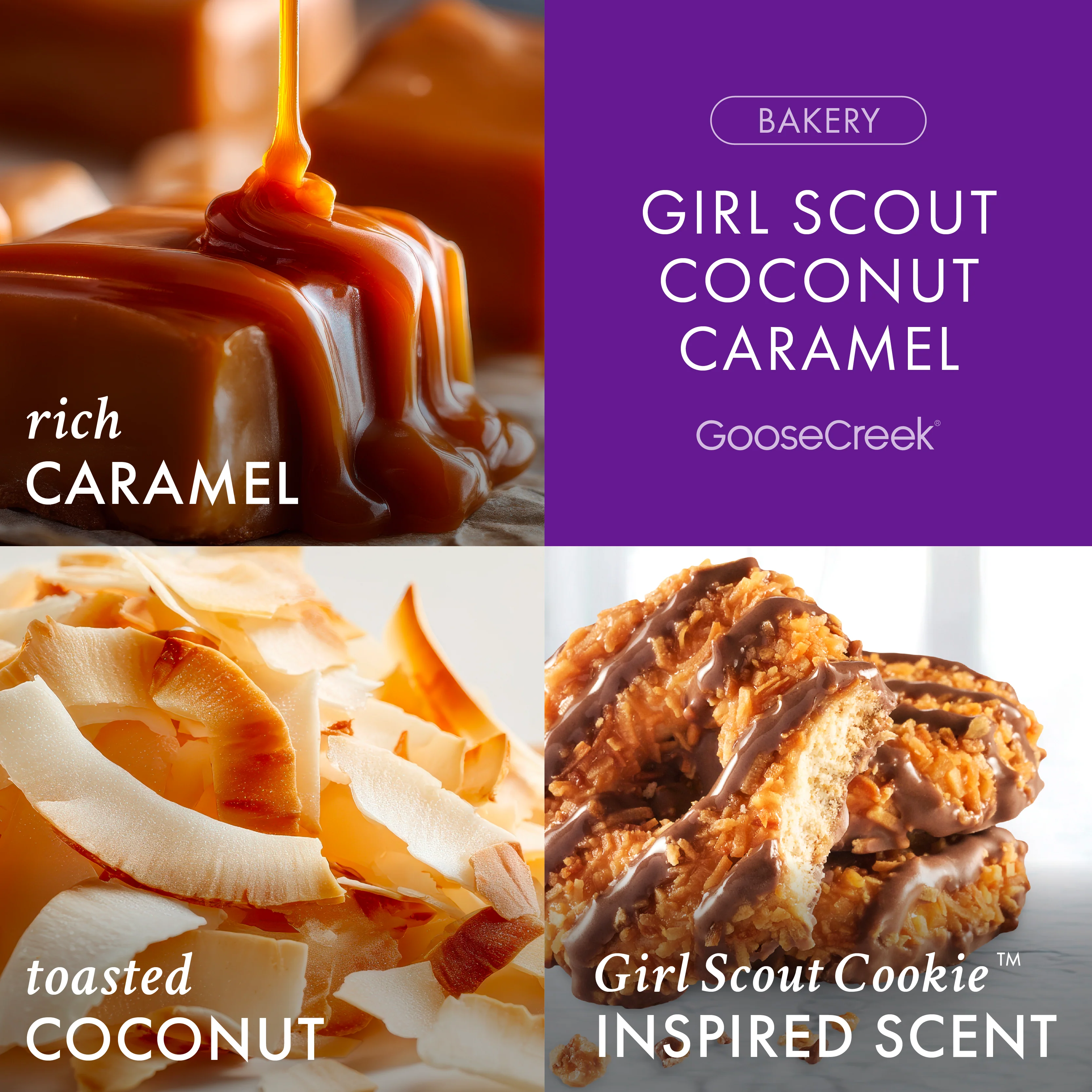 Girl Scout Coconut Caramel 3-Wick Candle - Image 2