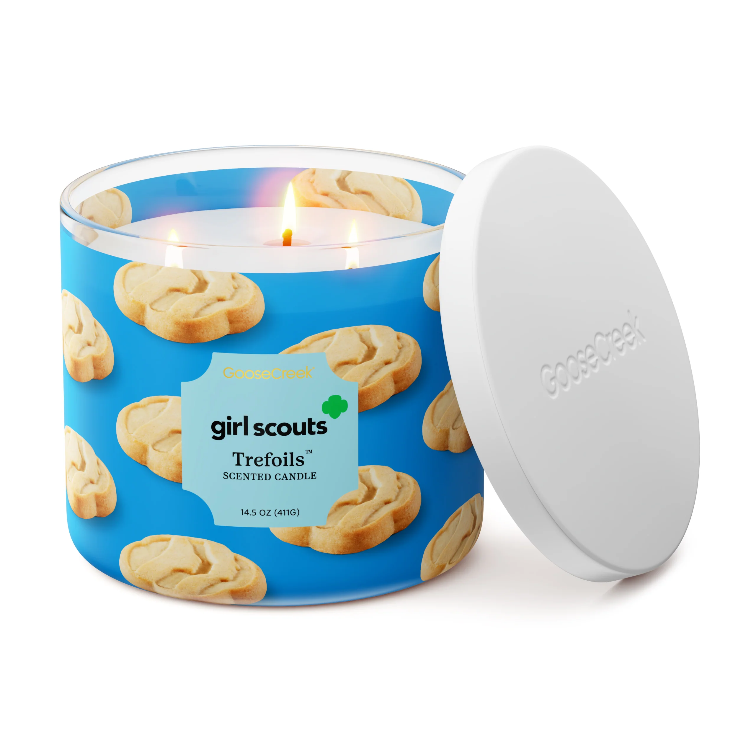 Girl Scout Trefoils™ 3-Wick Candle - Image 3