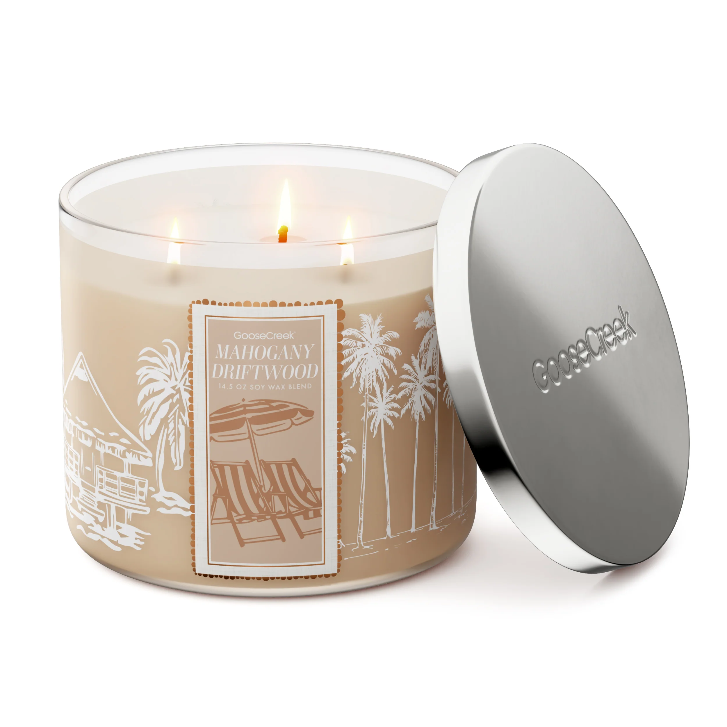 Mahogany Driftwood 3-Wick Candle - Image 3