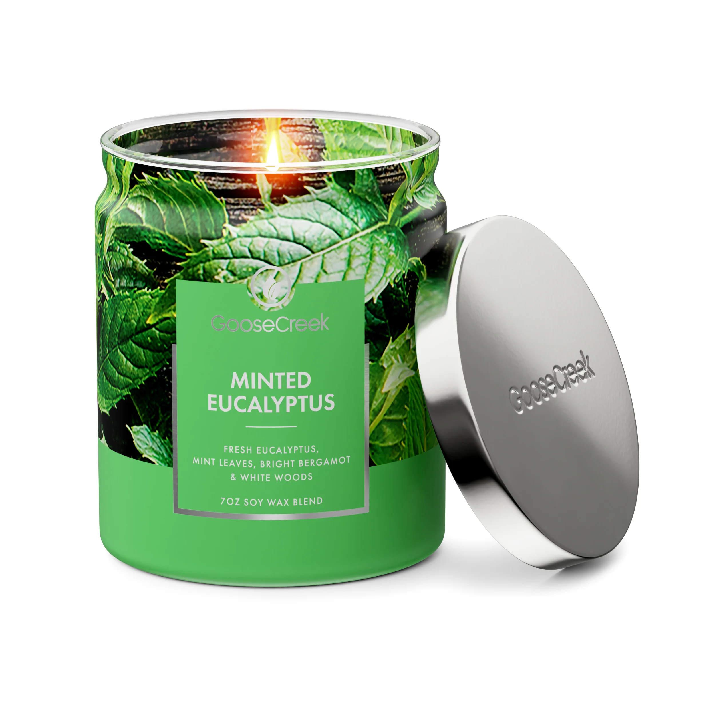 Minted Eucalyptus 7oz Single Wick Candle - Image 3