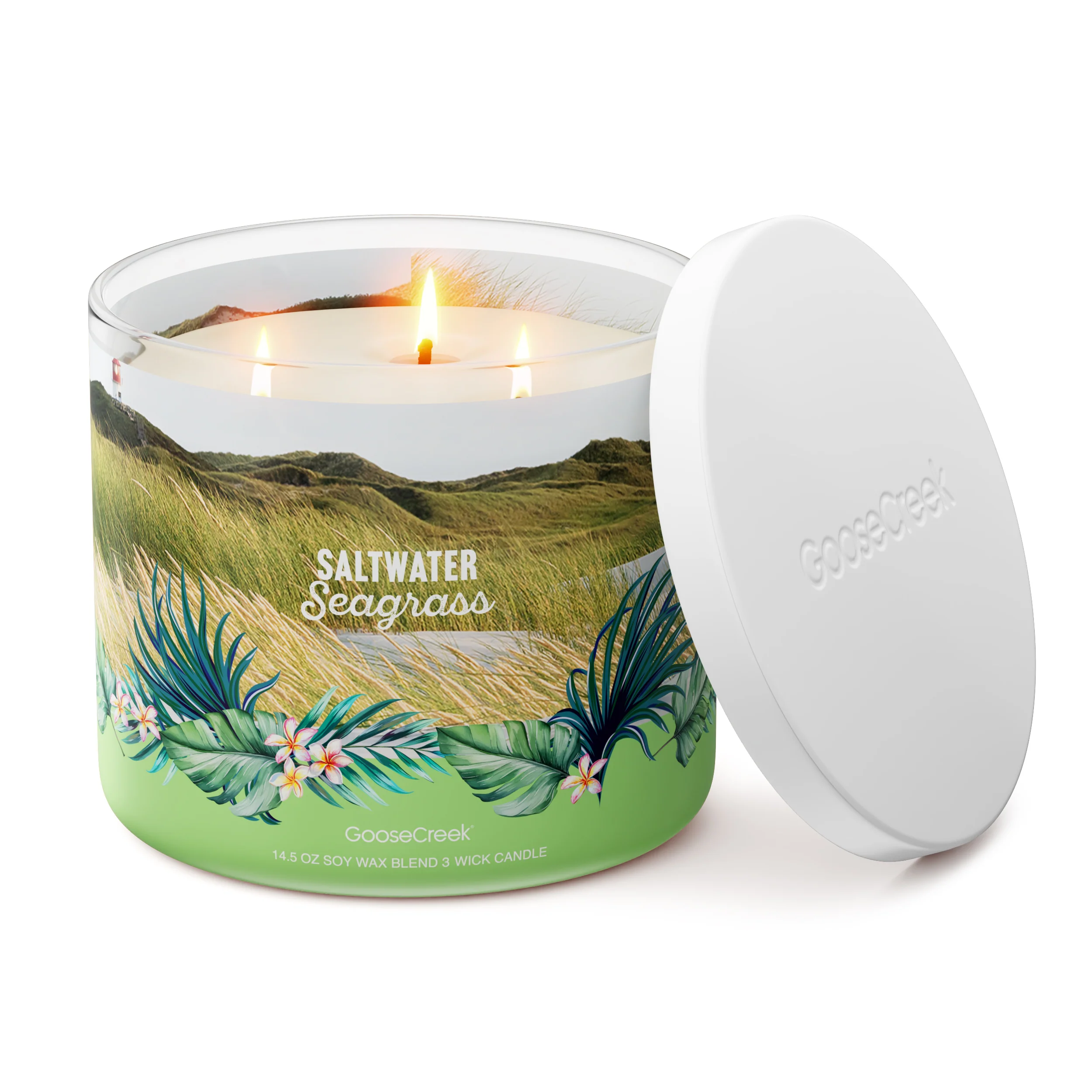 Saltwater Seagrass 3-Wick Candle - Image 3