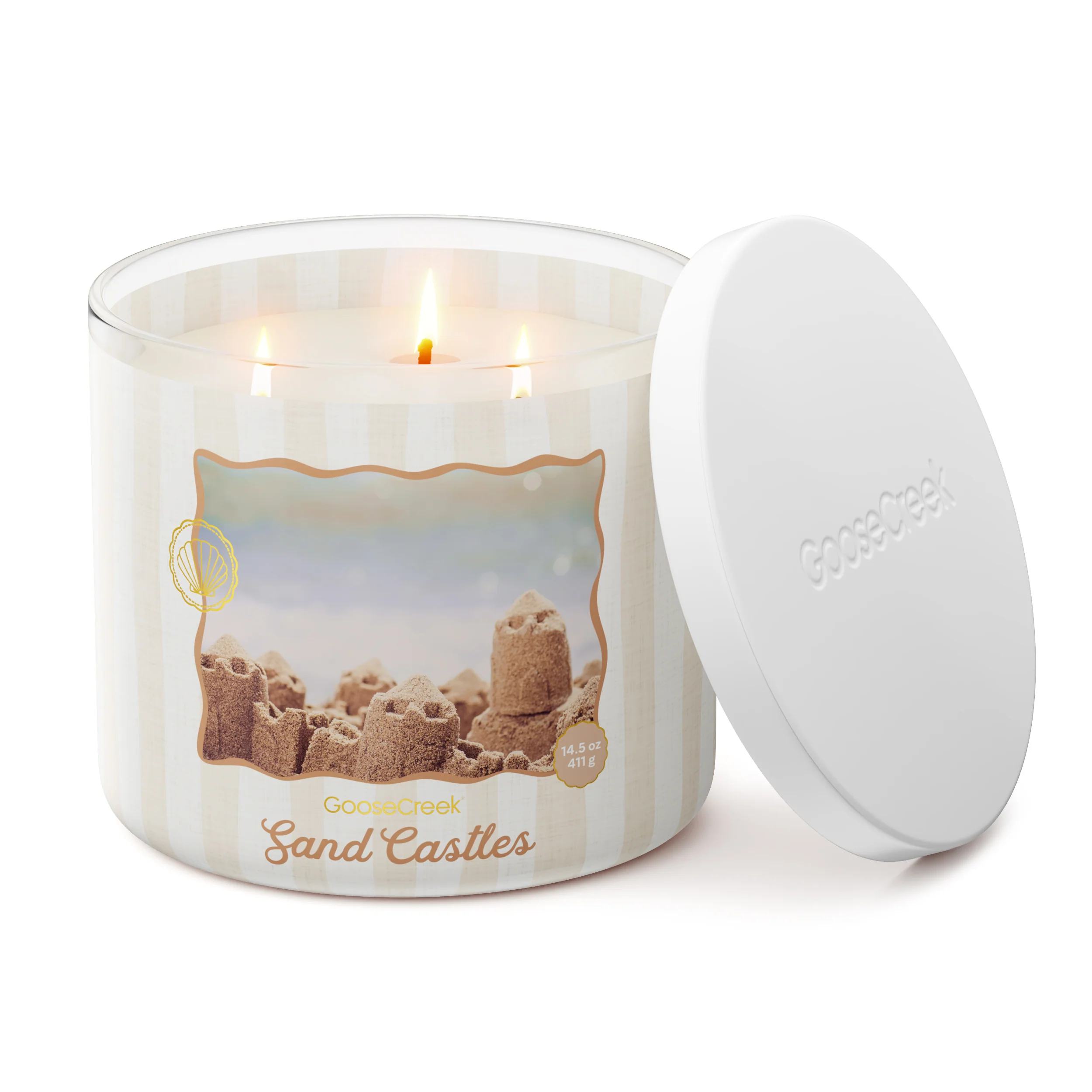 Sand Castles 3-Wick Candle - Image 3