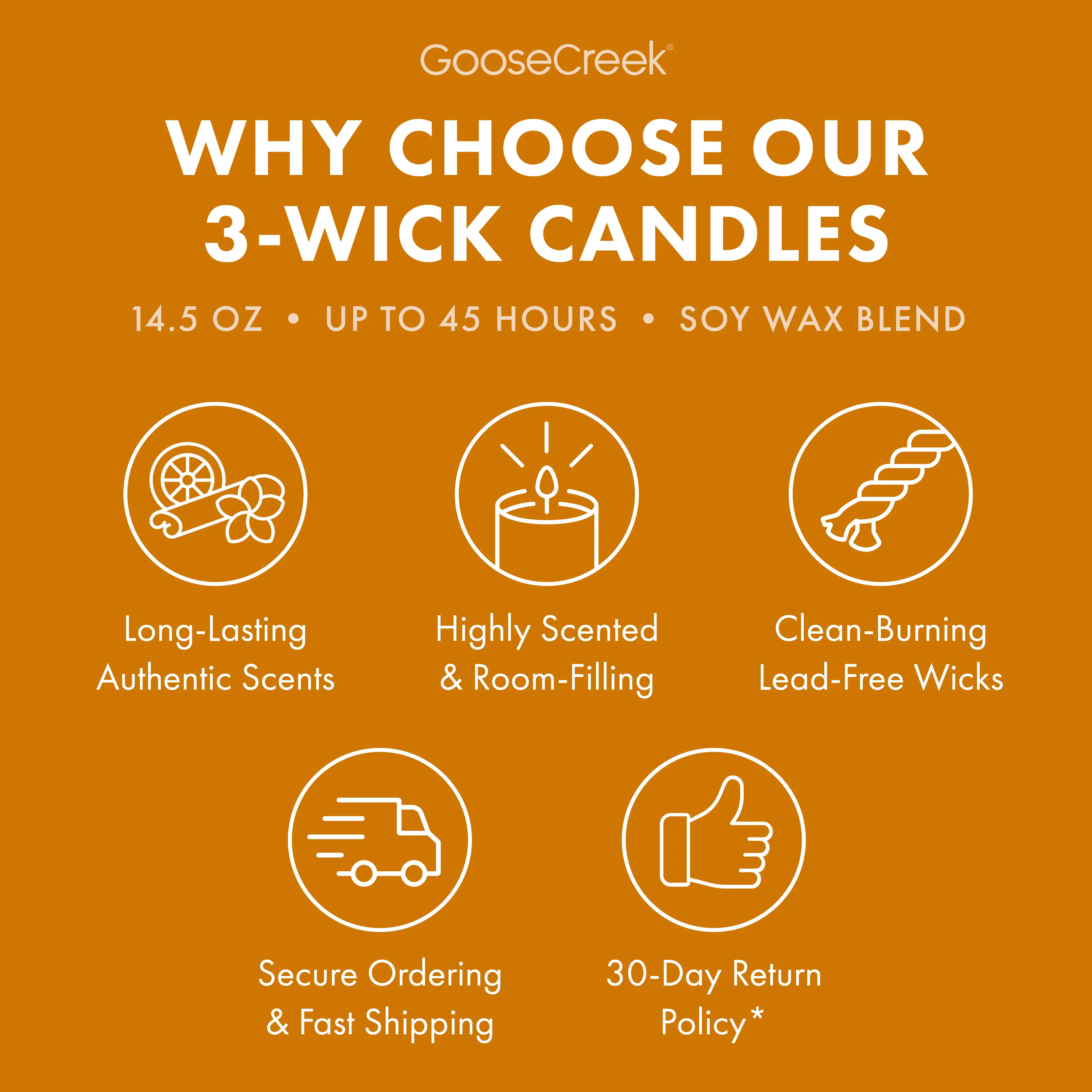 Warm Spice Cake 3-Wick Candle - Image 4